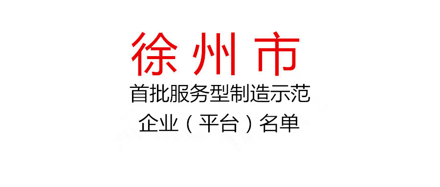 關于入選首批徐州市服務型制造示范企業（平臺）名單的公示
