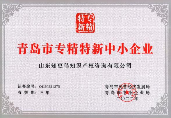 喜訊 | 熱烈祝賀我司榮獲“專精特新中小企業”榮譽資質！